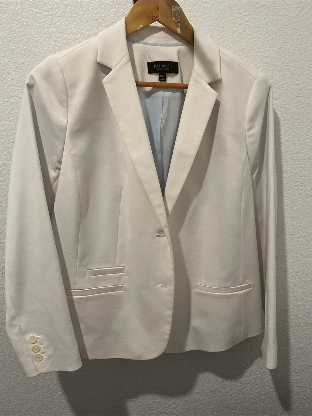 Talbots Ivory Single-Button Women's Blazer